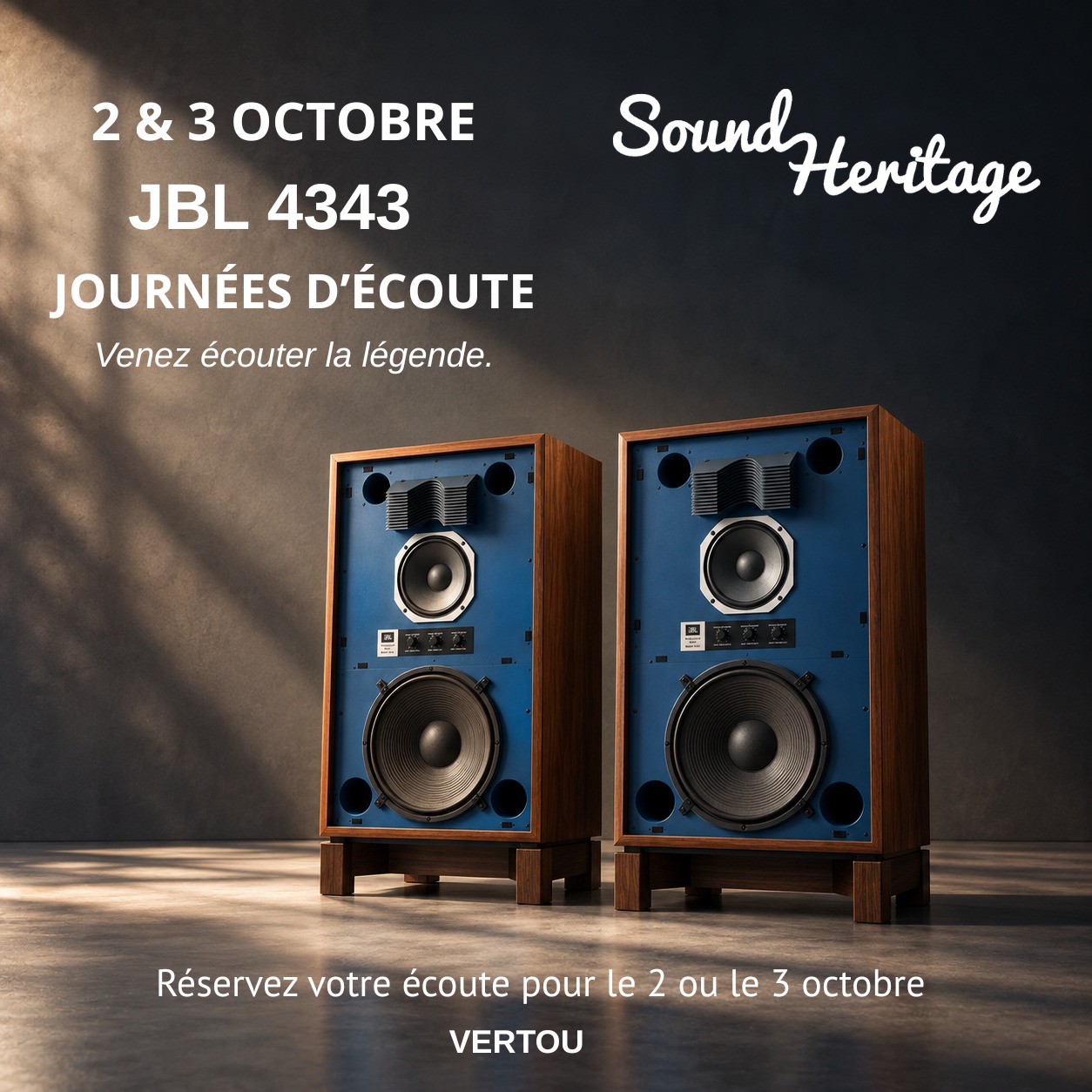 Ecoute Enceinte JBL 4343 du 02/10/2026